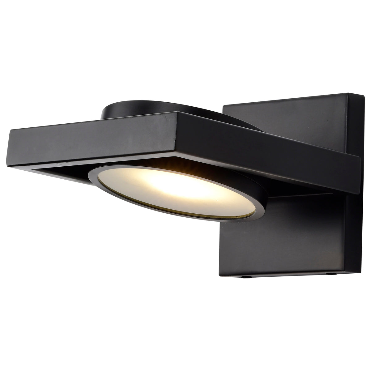 Hawk LED Pivoting Head Wall Sconce - Black Finish