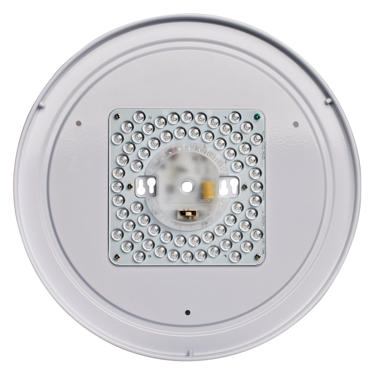 15 inch - CCT Selectable - Fabric Drum LED Decor Flush Mount Fixture - Beige Fabric Shade - Acrylic Diffuser