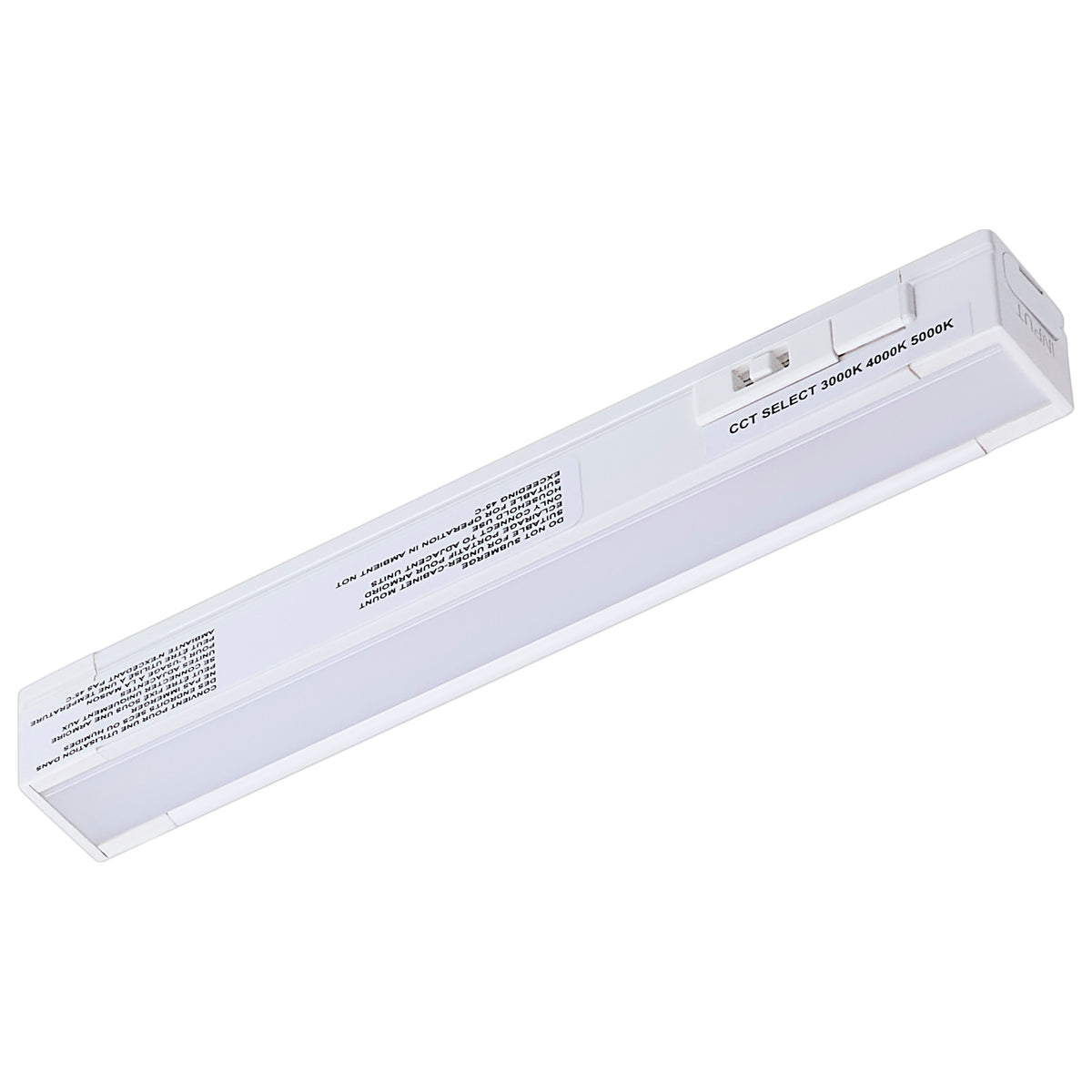 2 Watt 6-Inch LED Under Cabinet - 30K/40K/50K Selectable - White Finish - 120 Volt bulb or fixture view