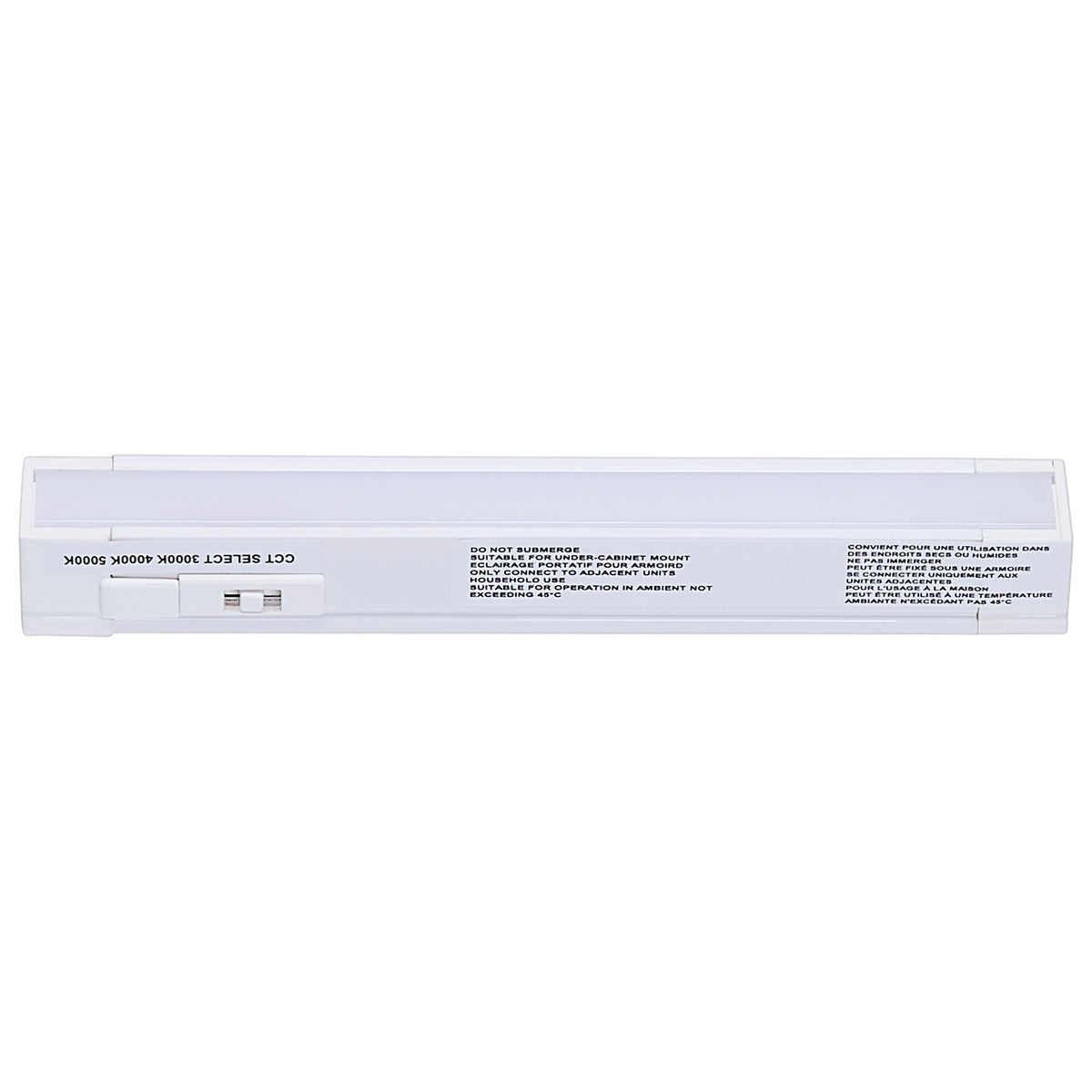 2 Watt 6-Inch LED Under Cabinet - 30K/40K/50K CCT Selectable - White Finish - 120 Volt