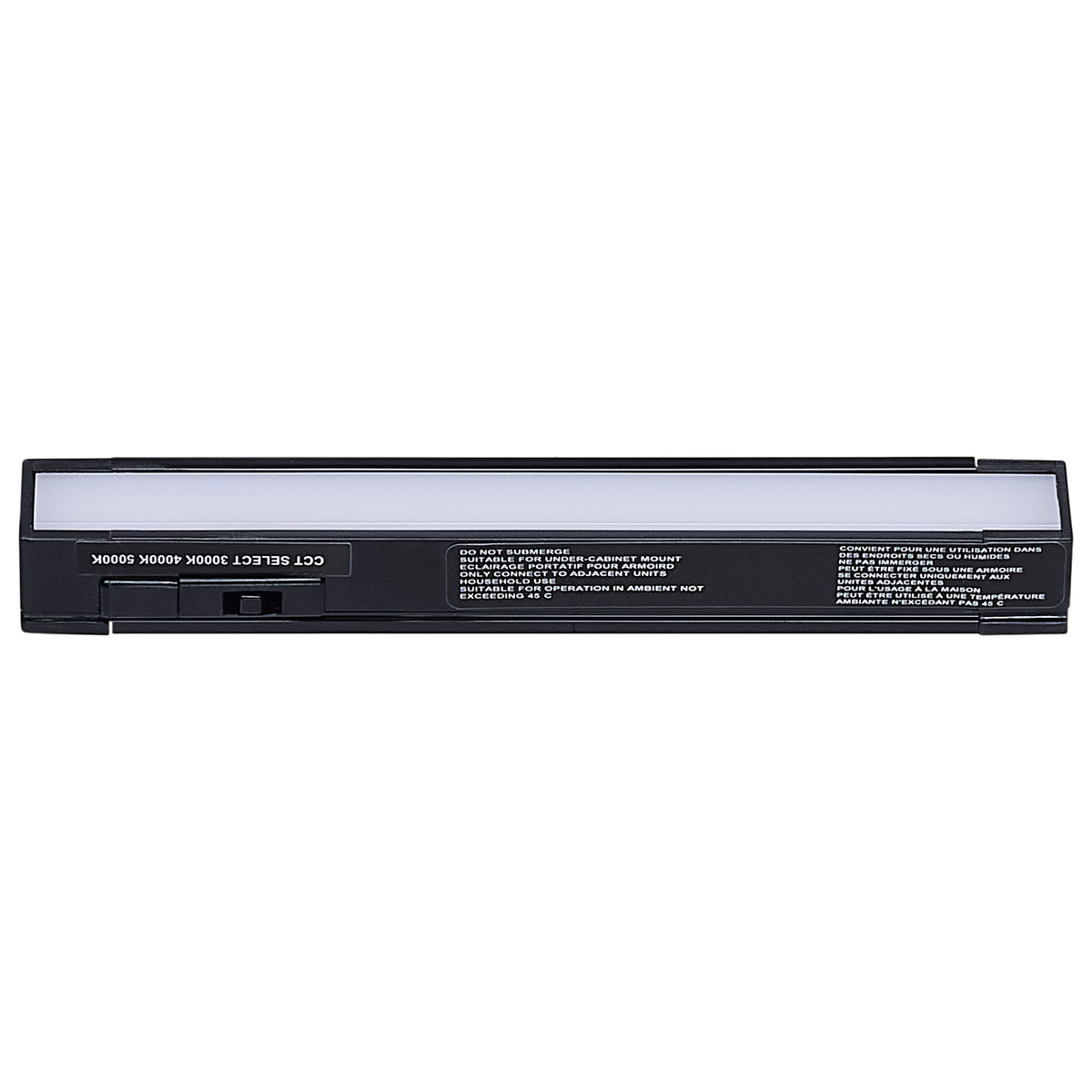 2 Watt 6-Inch LED Under Cabinet - 30K/40K/50K CCT Selectable - Black Finish - 120 Volt