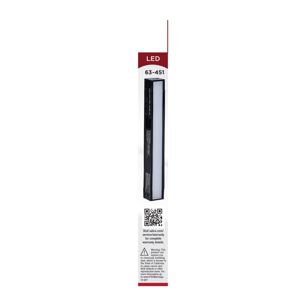 2 Watt 6-Inch LED Under Cabinet - 30K/40K/50K CCT Selectable - Black Finish - 120 Volt