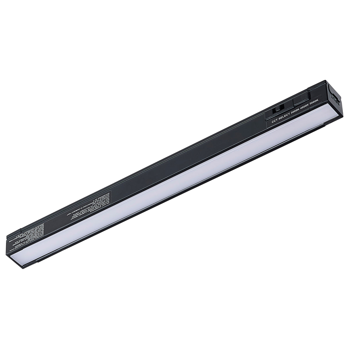 4 Watt 10-Inch LED Under Cabinet - 30K/40K/50K Selectable - Black Finish 120 Volt bulb or fixture view