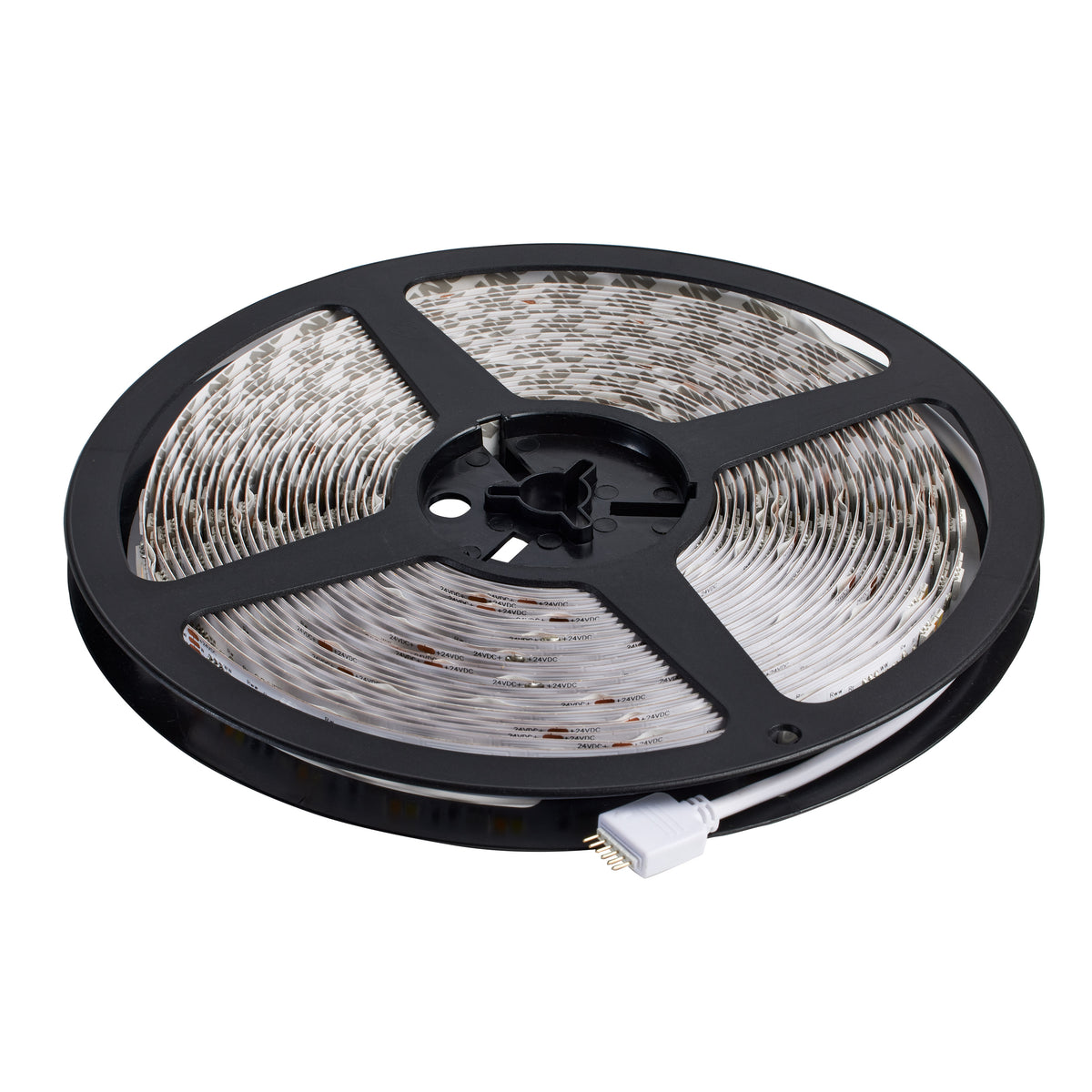 Dimension Plus - Tape Light strip - 16 ft. - RGB plus Tunable White - Plug connection - Starfish IOT Capable - IR Remote Included - White Finish