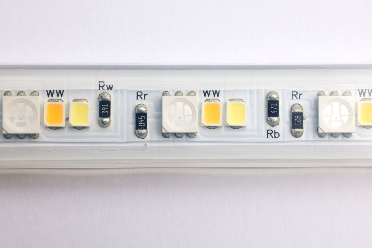 Dimension Pro - Tape Light strip - 64 ft. - Hi-Output - RGB plus Tunable White - J-Box connection - IP65 - Starfish IOT Capable - RF Remote Included - White Finish
