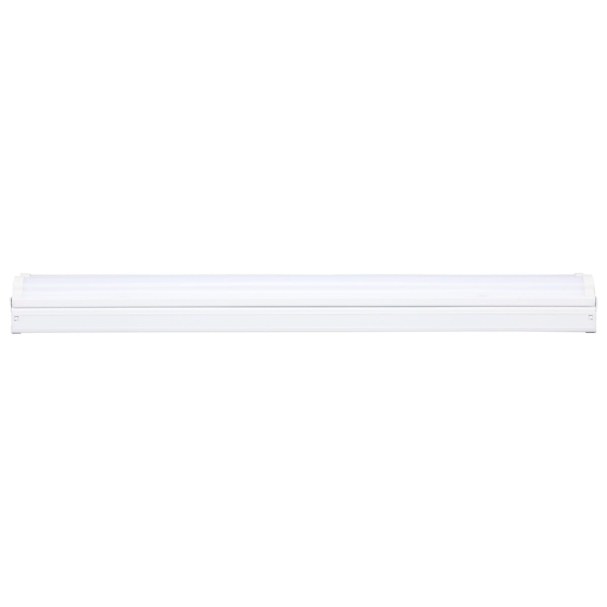 2 foot - 20 watt - LED Double Light Strip Fixture - 2200 lumens - 4000K - 120-277V - White Finish