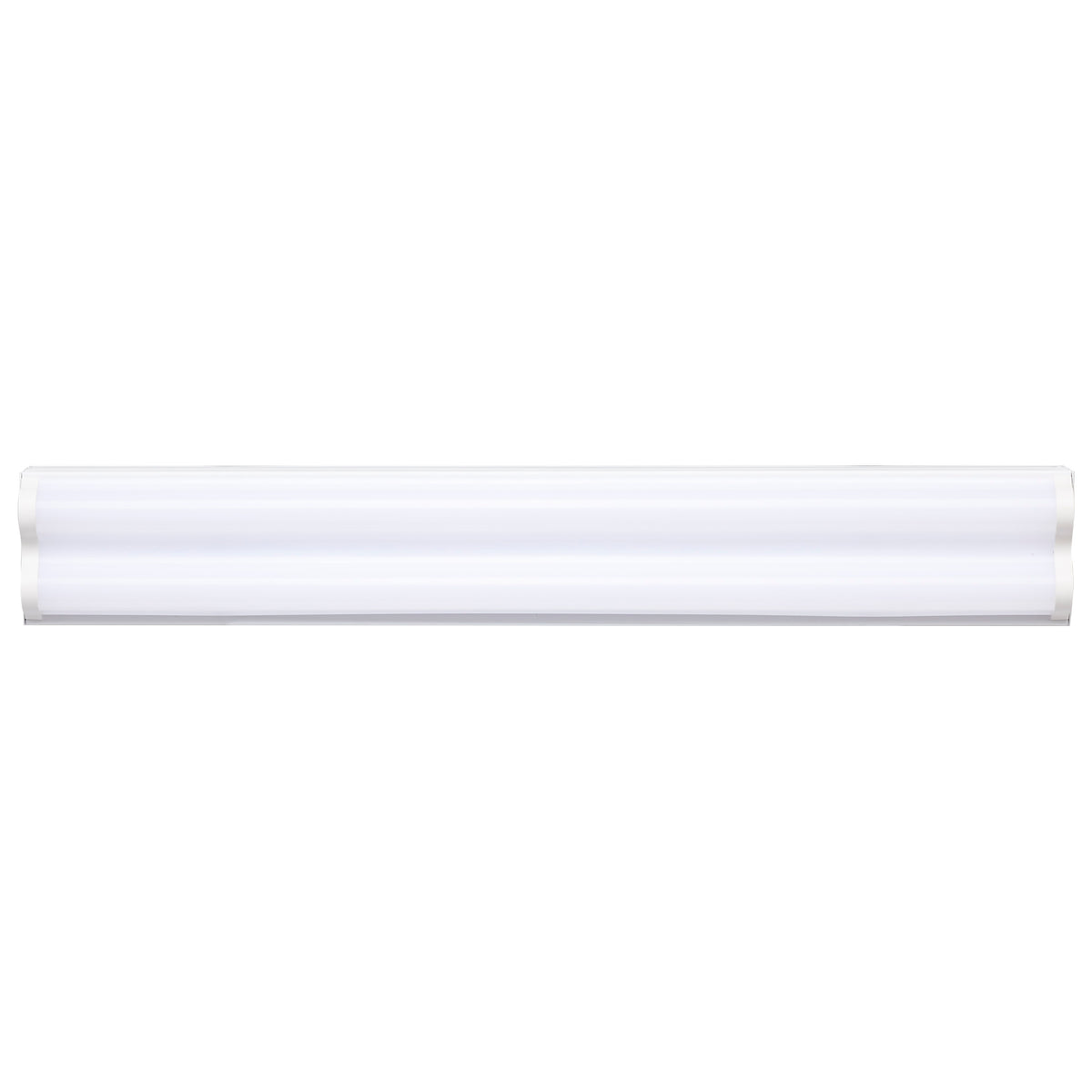 2 foot - 20 watt - LED Double Light Strip Fixture - 2200 lumens - 4000K - 120-277V - White Finish