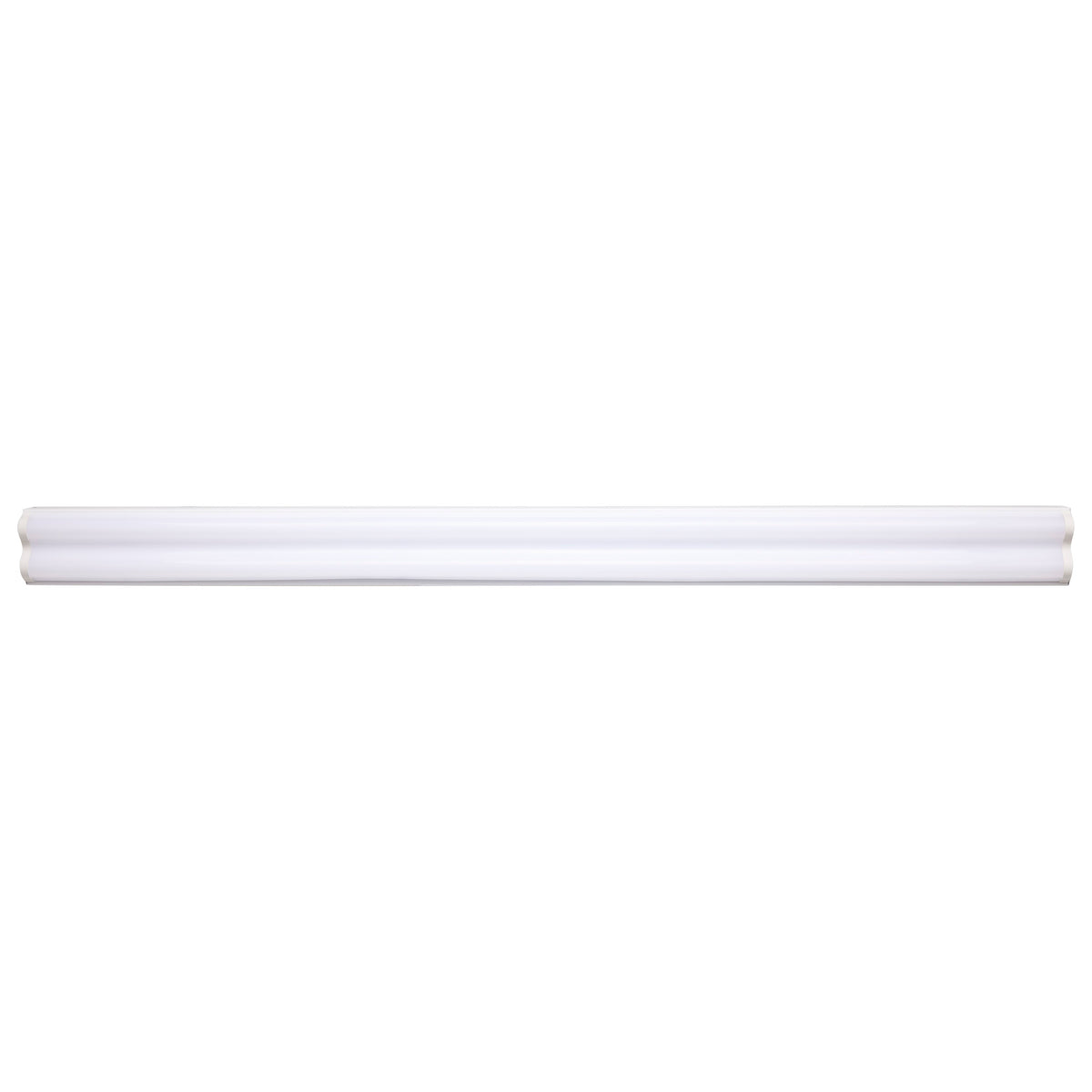 4 foot - 43 watt - LED Double Light Strip Fixture - 4750 lumens - 4000K - 120-277V - White Finish