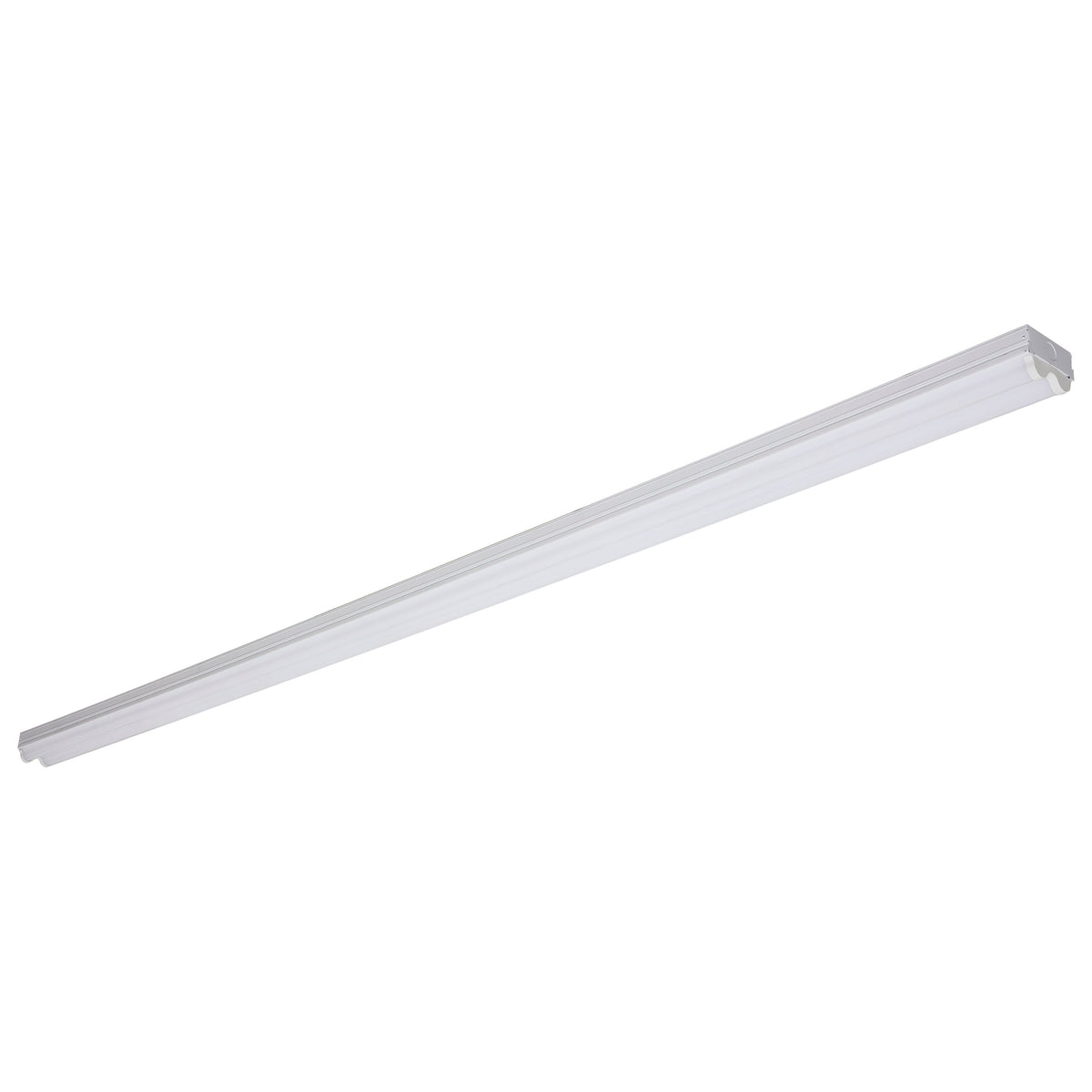 8 Foot - 78 Watt - LED Double Light Strip - 9000 Lumens - 4000K - 120-277 Volt - White Finish lighting product