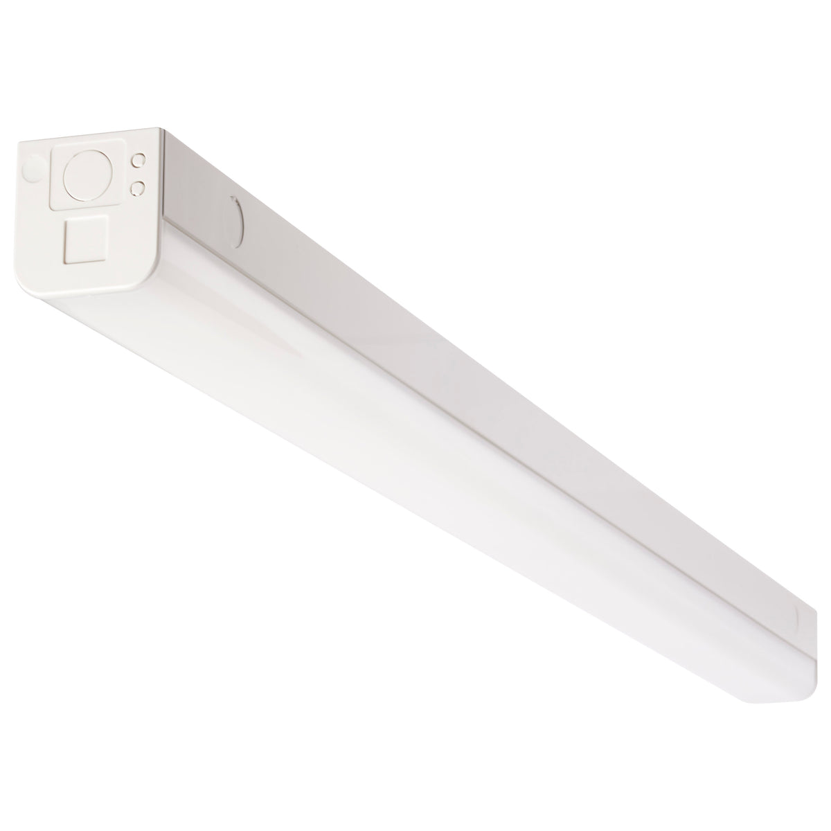 LED 4 ft. - Slim Strip Light - 38W - 5000K - White Finish - with Knockout