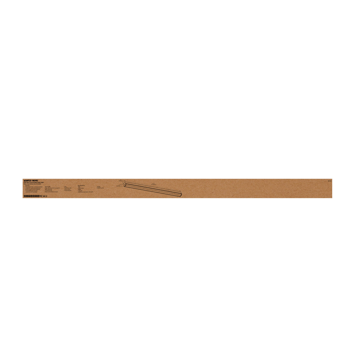 LED 4 ft. - Slim Strip Light - 38W - 4000K - White Finish - Connectible
