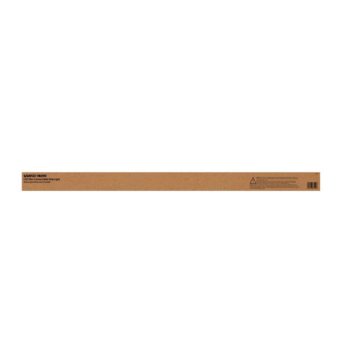 LED 4 ft. - Slim Strip Light - 38W - 5000K - White Finish - Connectible