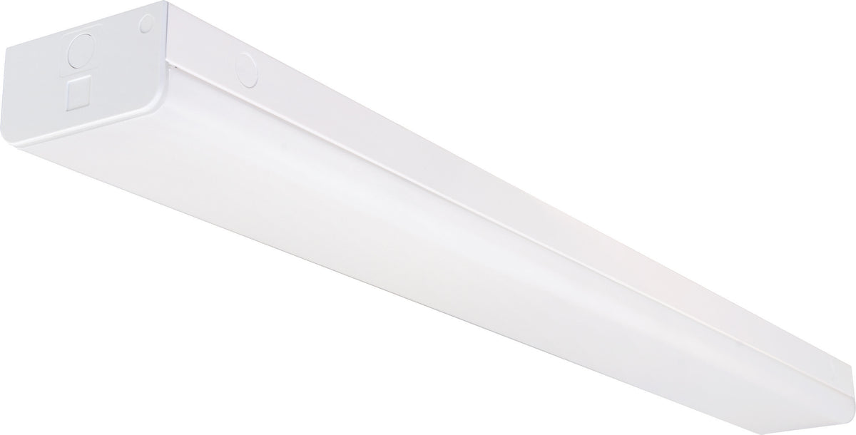 LED 4 ft. - Wide Strip Light - 40W - 5000K - White Finish - with Knockout and Sensor product image