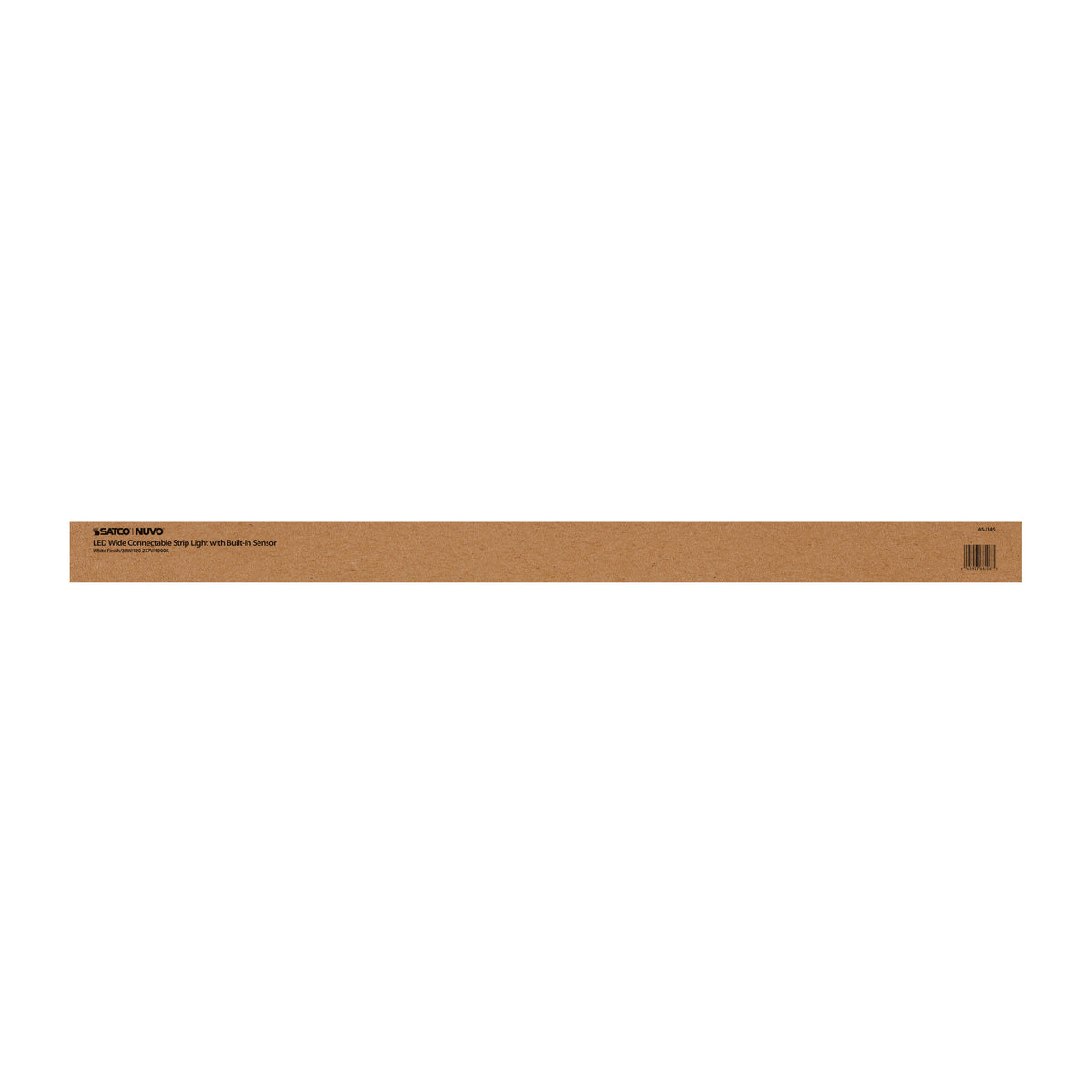 LED 4 ft. - Wide Strip Light - 40W - 4000K - White Finish - Connectible with Sensor