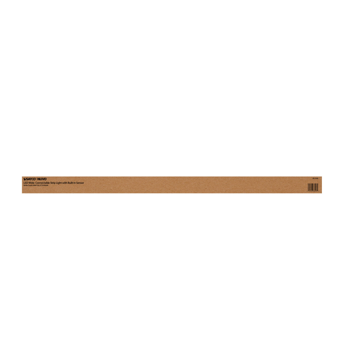 LED 4 ft. - Wide Strip Light - 40W - 5000K - White Finish - Connectible with Sensor