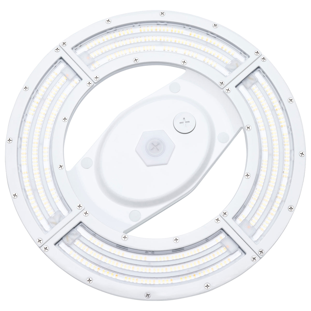 LED UFO Hi-Bay - 200/150/100 Wattage Selectable - 4000K/5000K CCT Selectable - 120-277 Volt - White Finish