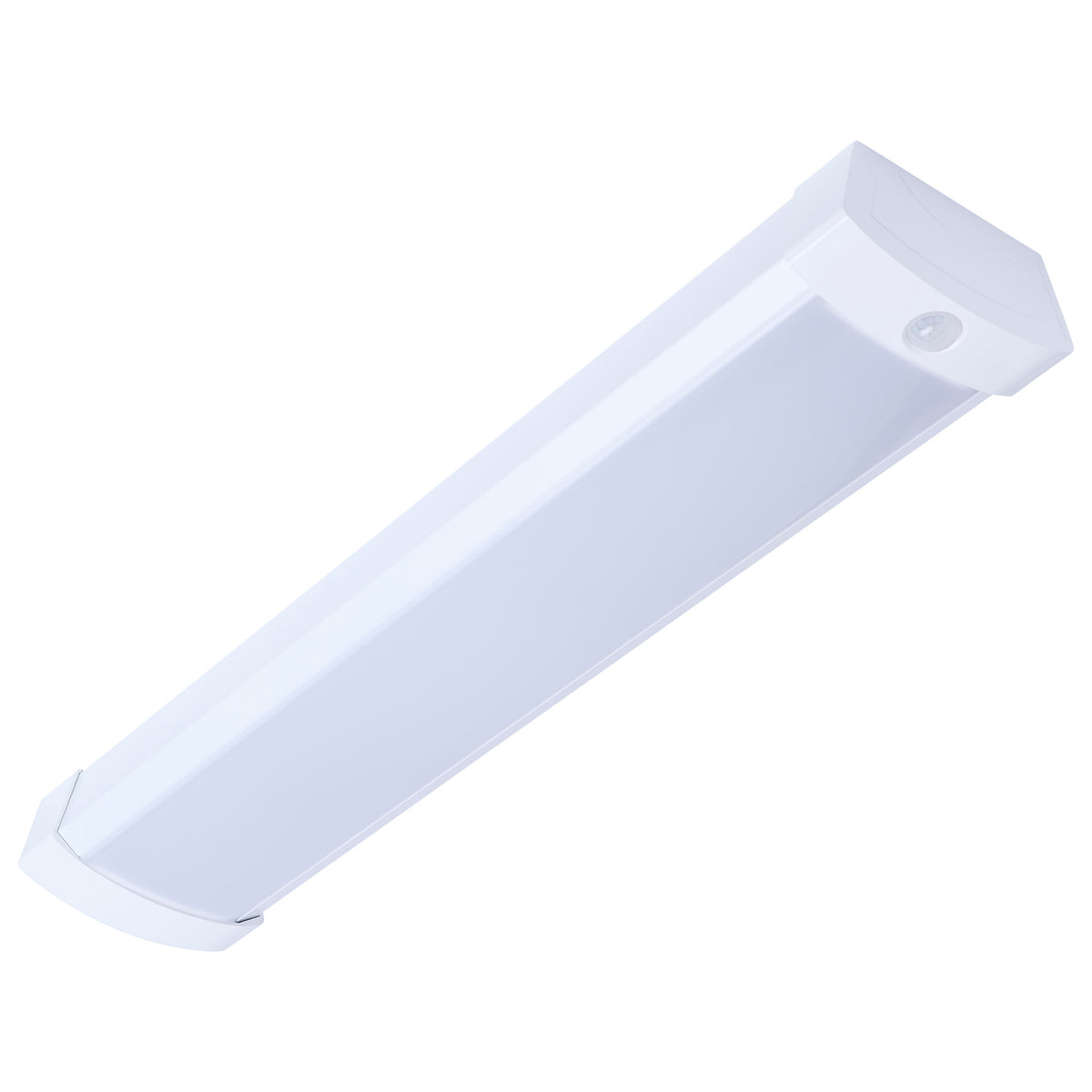 LED 2 Foot Wrap with PIR Motion Sensor - 20 Watts - 27K/30K/35K/40K/50K Selectable - White Finish - 120-277 Volt