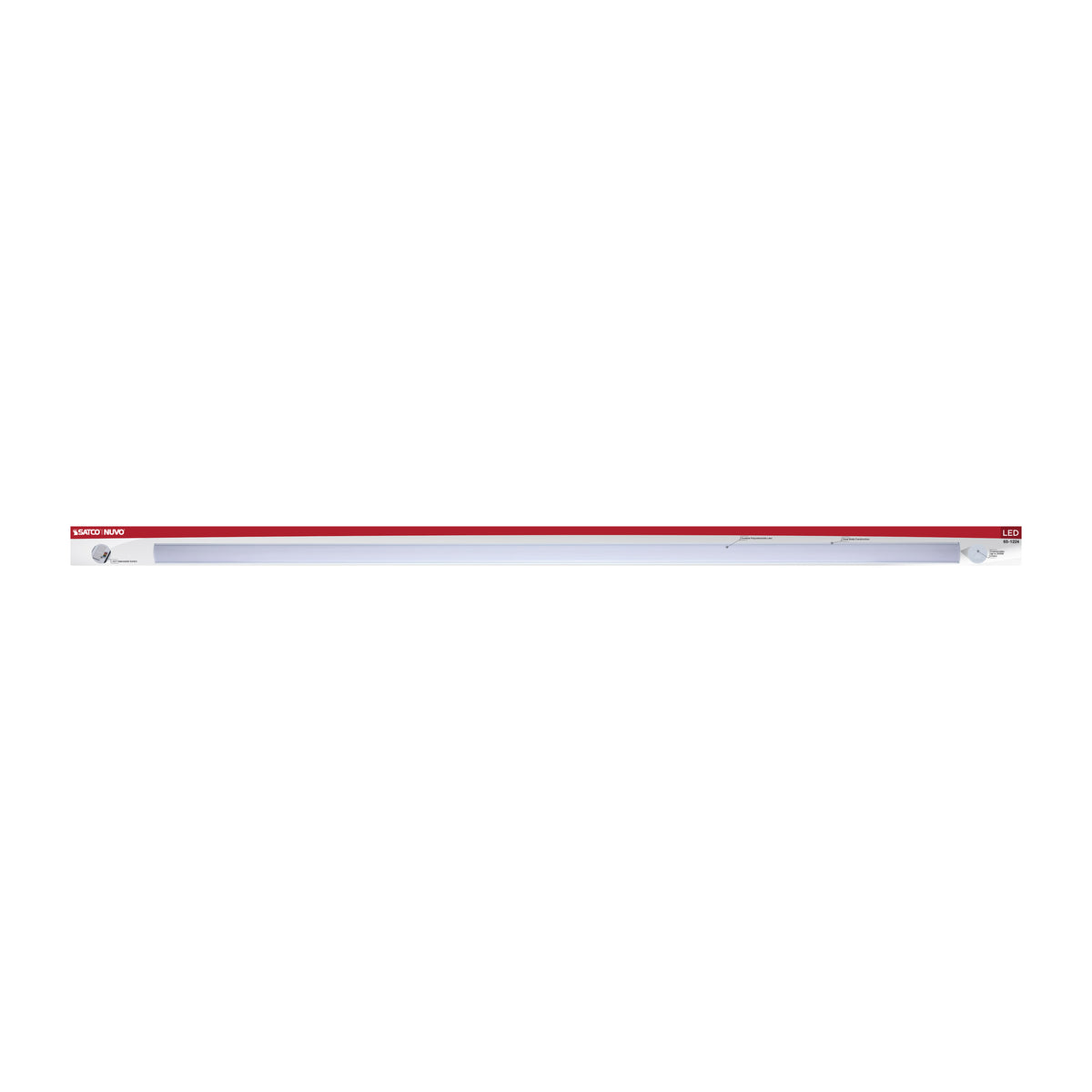 LED 4 Foot Connectable Strip Light - 30 Watts - 27K/30K/35K/40K/50K CCT Selectable - White Finish - 120 Volt