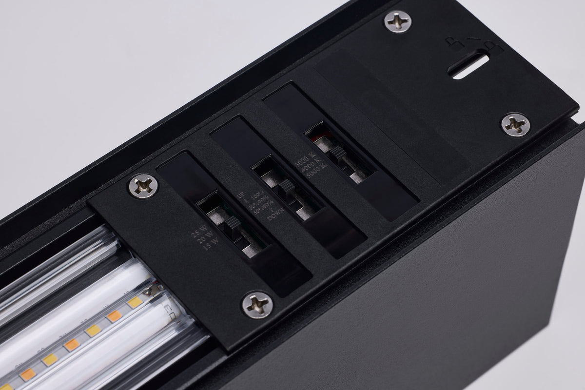 Momentum - 4 Foot LED Connectable Linear Strip - Up and Down Selectable - Black Finish