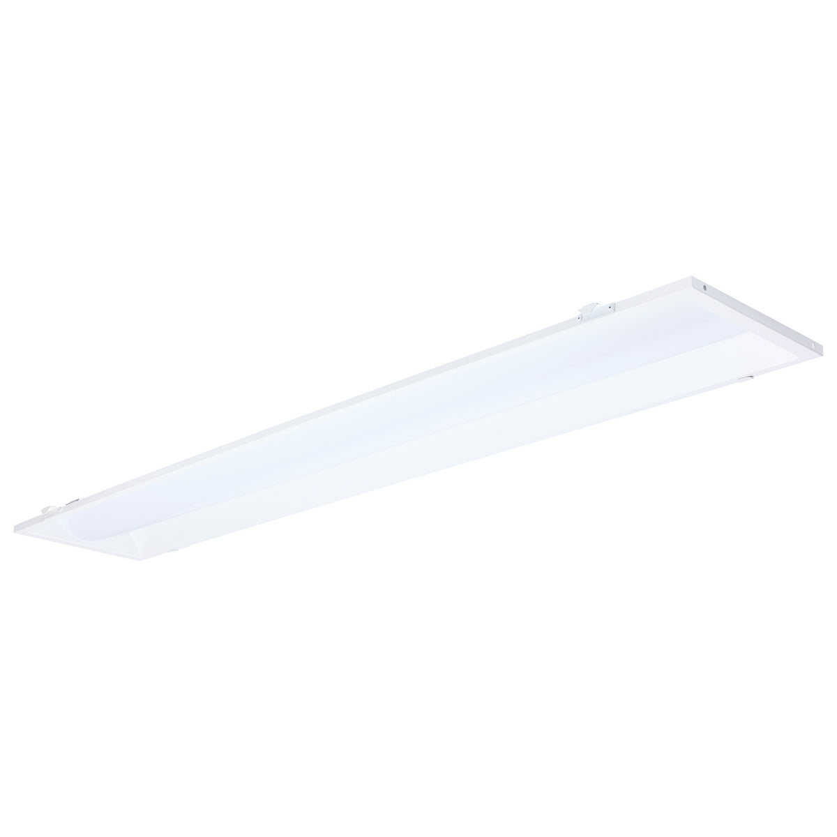 40/30/20 Watt LED 1x4 Center Basket Troffer Retrofit Kit - 35K/4K/5K CCT - Dimmable - 120-277 Volt - Matte White Finish