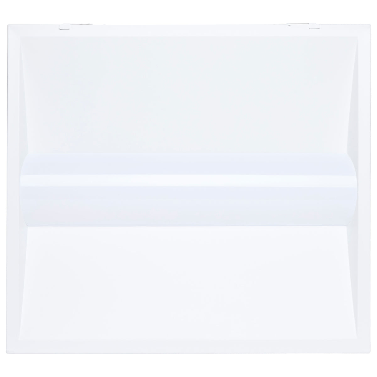 40/30/20 Watt LED 2x2 Center Basket Troffer Retrofit Kit - 35K/4K/5K CCT - Dimmable - 120-277 Volt - Matte White Finish