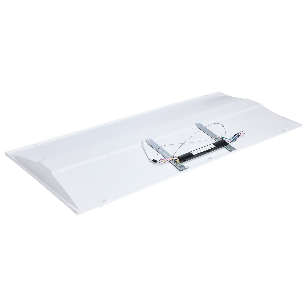 50/40/30 Watt LED 2x4 Center Basket Troffer Retrofit Kit - 35K/4K/5K CCT - Dimmable - 120-277 Volt - Matte White Finish
