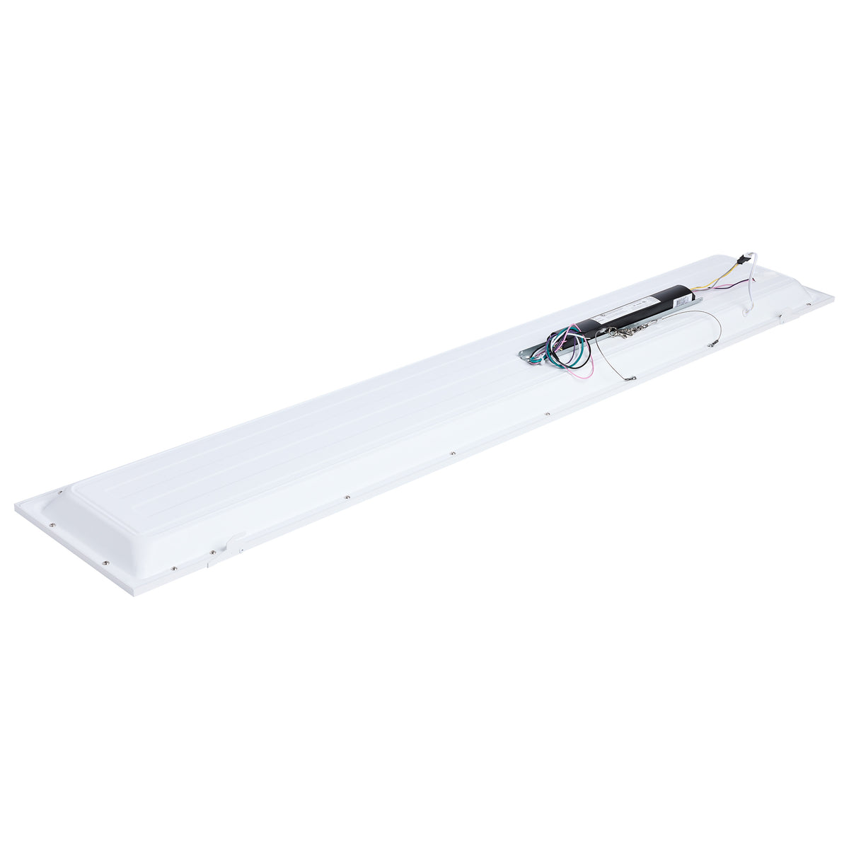 40/30/20 Watt LED 1x4 Flat Panel Troffer Retrofit Kit - 35K/4K/5K CCT - Dimmable - 120-277 Volt - Matte White Finish