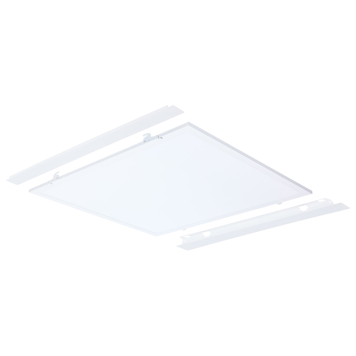 40/30/20 Watt LED 2x2 Flat Panel Troffer Retrofit Kit - 35K/4K/5K - Dimmable - 120-277 Volt - Matte White Finish