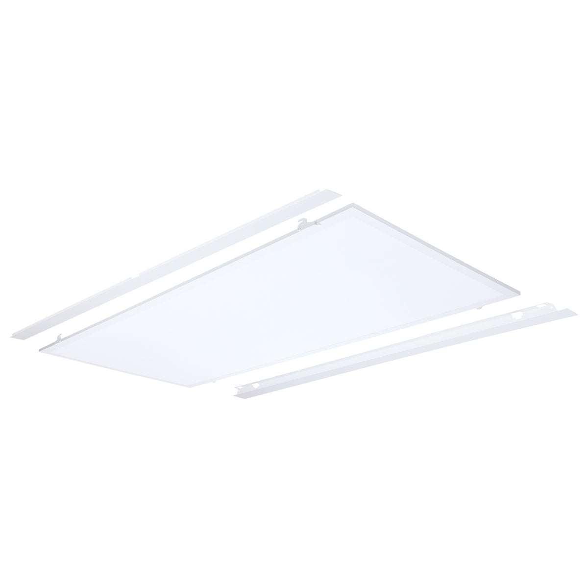 50/40/30 Watt LED 2x4 Flat Panel Troffer Retrofit Kit - 35K/4K/5K - Dimmable - 120-277 Volt - Matte White Finish product