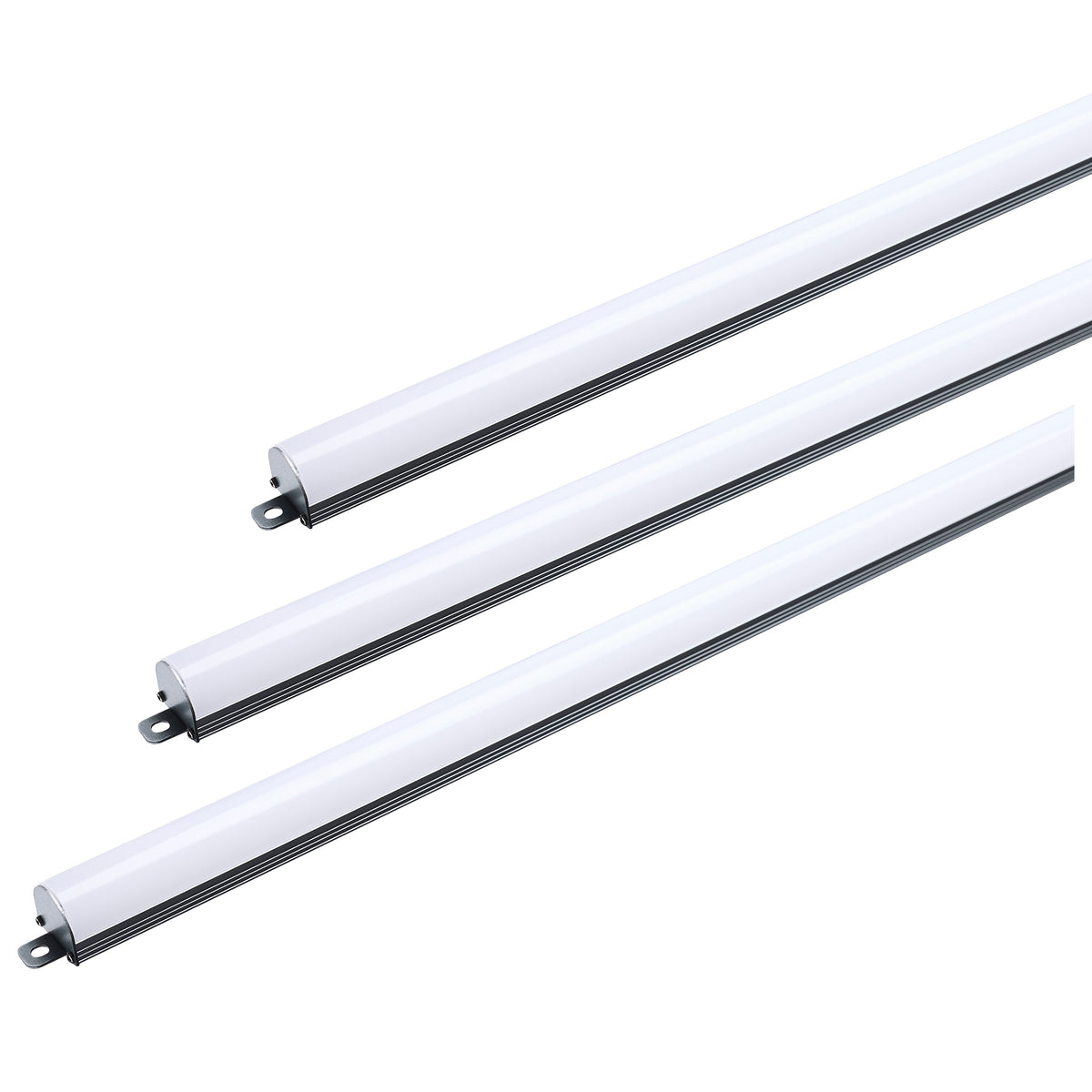 40W/35W/30W/25W/20W Wattatage Selectable LED Light Bar Retrofit Kit - 3000K/3500K/4000K/5000K/6500K CCT Selectable - 3-Bars - 2 Feet - 120-277 Volt - Silver Finish
