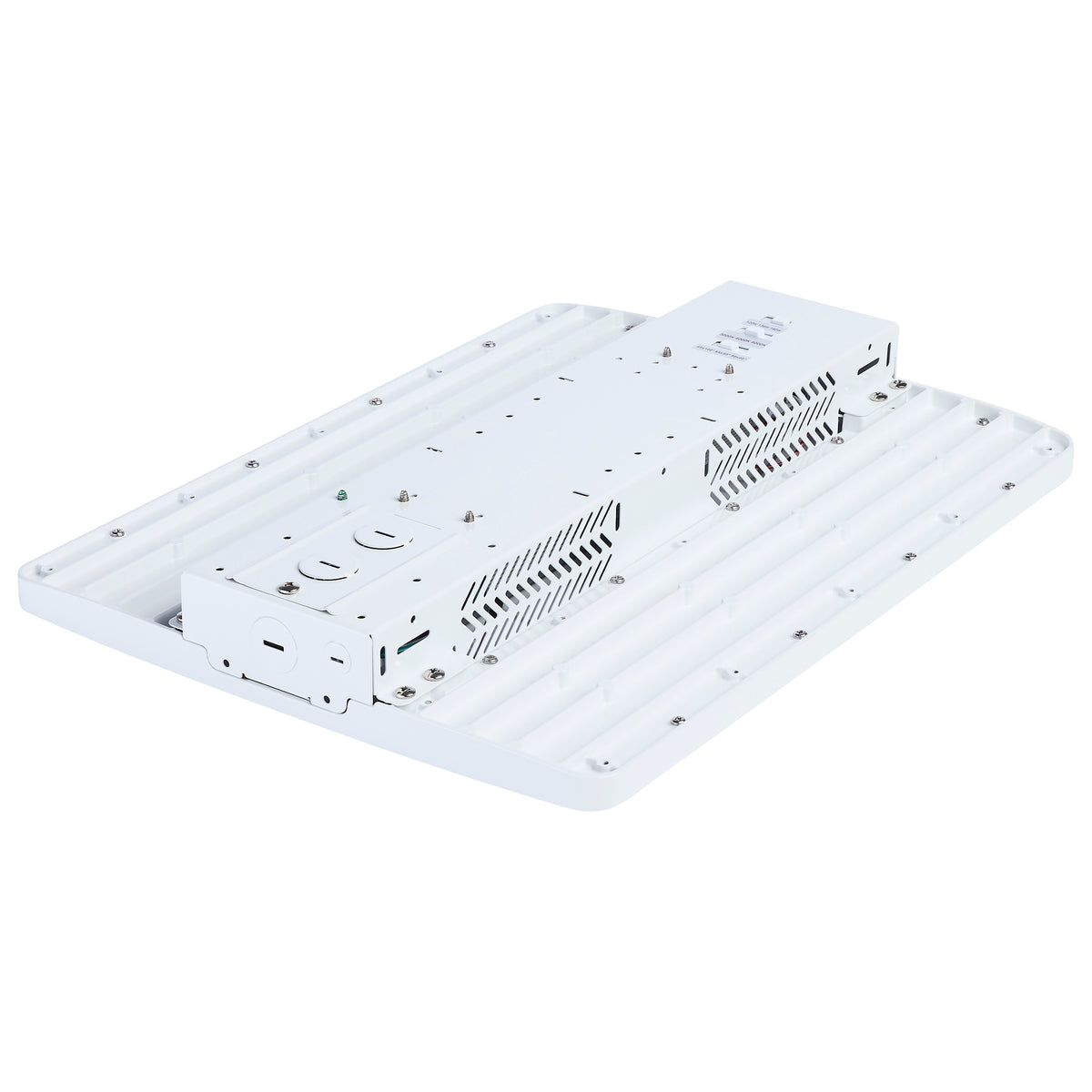 LED Linear High Bay - 105/90/70 Wattage Selectable - 3K/4K/5K CCT Selectable - Beam Angle Selectable - White Finish - 120-347 Volt