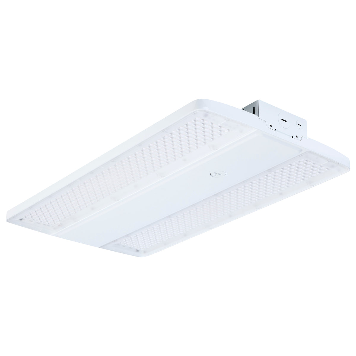LED Linear High Bay - 240/220/180 Wattage Selectable - 3K/4K/5K Selectable - Beam Angle Selectable - White Finish - 120-347