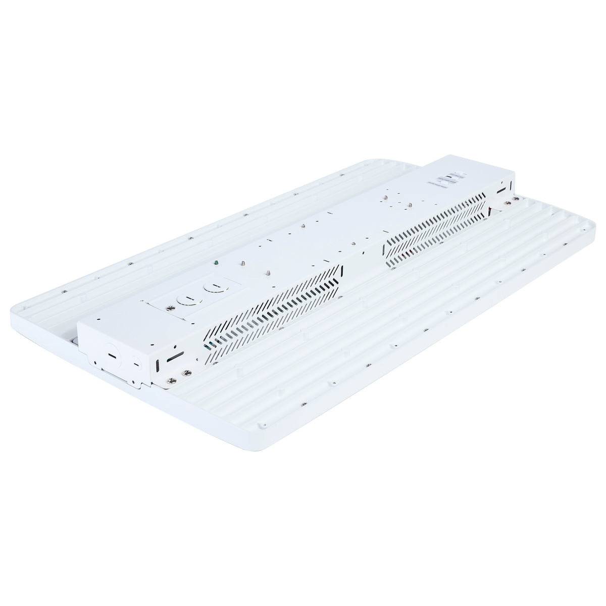 LED Linear High Bay - 320/295/255 Wattage Selectable - 3K/4K/5K CCT Selectable - Beam Angle Selectable - White Finish - 120-347 Volt