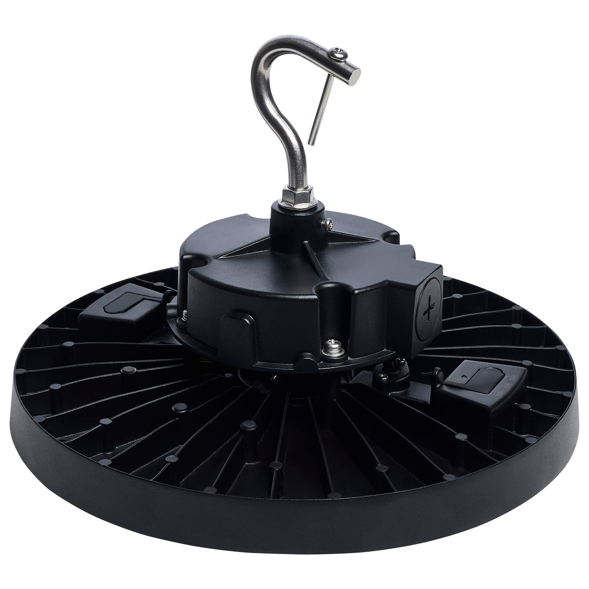 120/100/80 Wattage Selectable LED UFO High Bay - 3K/4K/5K CCT Selectable - 60/80/100 Beam Angle Selectable - Black Finish - 120-347 Volt