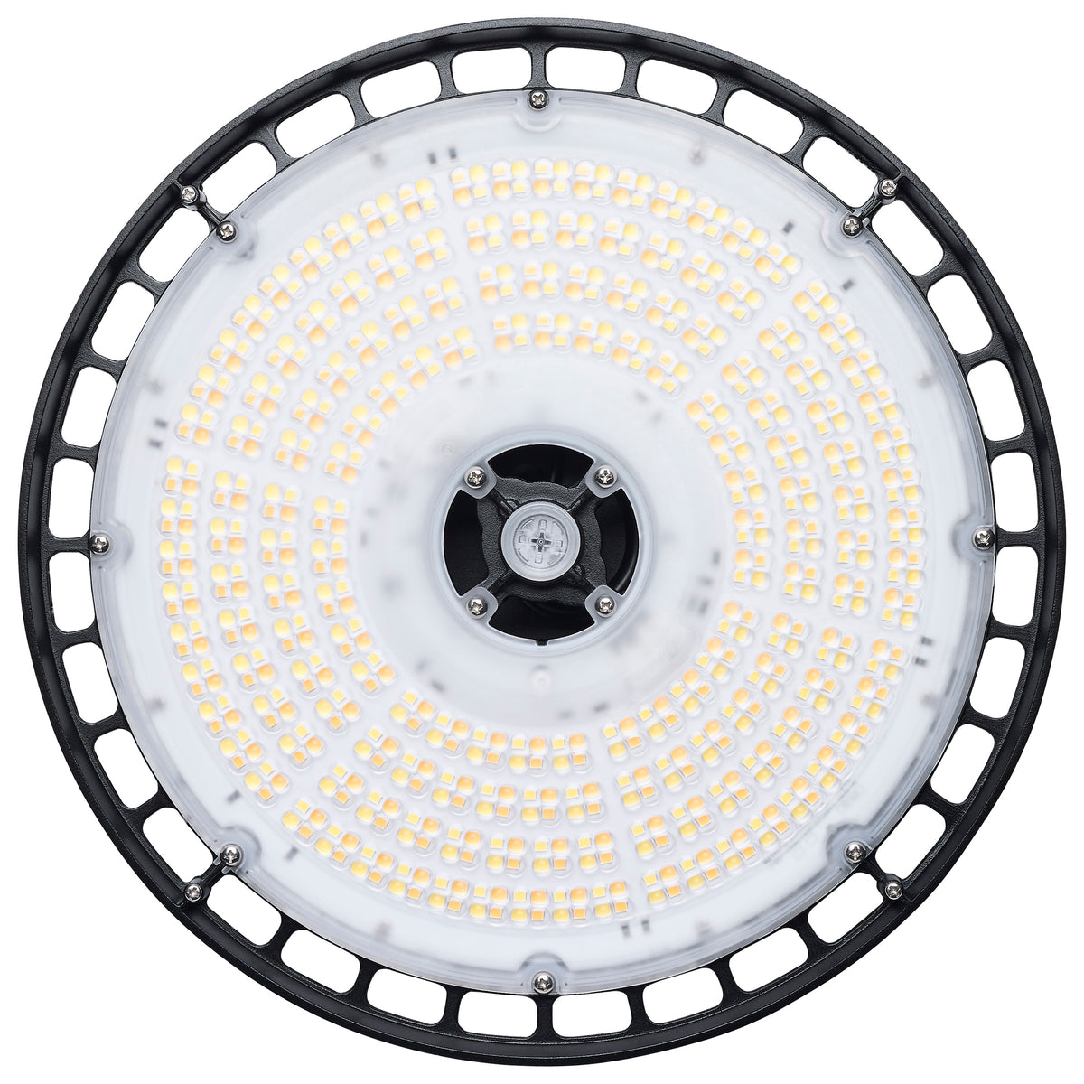 120/100/80 Wattage Selectable LED UFO High Bay - 3K/4K/5K CCT Selectable - 60/80/100 Beam Angle Selectable - Black Finish - 120-347 Volt
