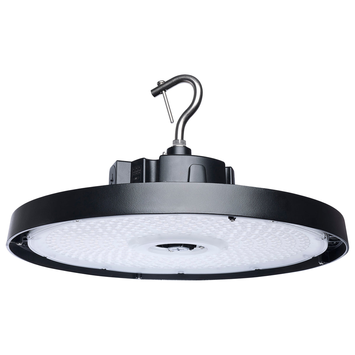 240/200/150 Wattage Selectable LED UFO High Bay - 3K/4K/5K Selectable - 60/80/100 Beam Angle Selectable - Black Finish