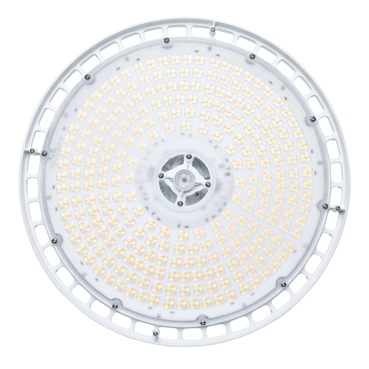 240/200/150 Wattage Selectable LED UFO High Bay - 3K/4K/5K CCT Selectable - 60/80/100 Beam Angle Selectable - White Finish - 120-347 Volt