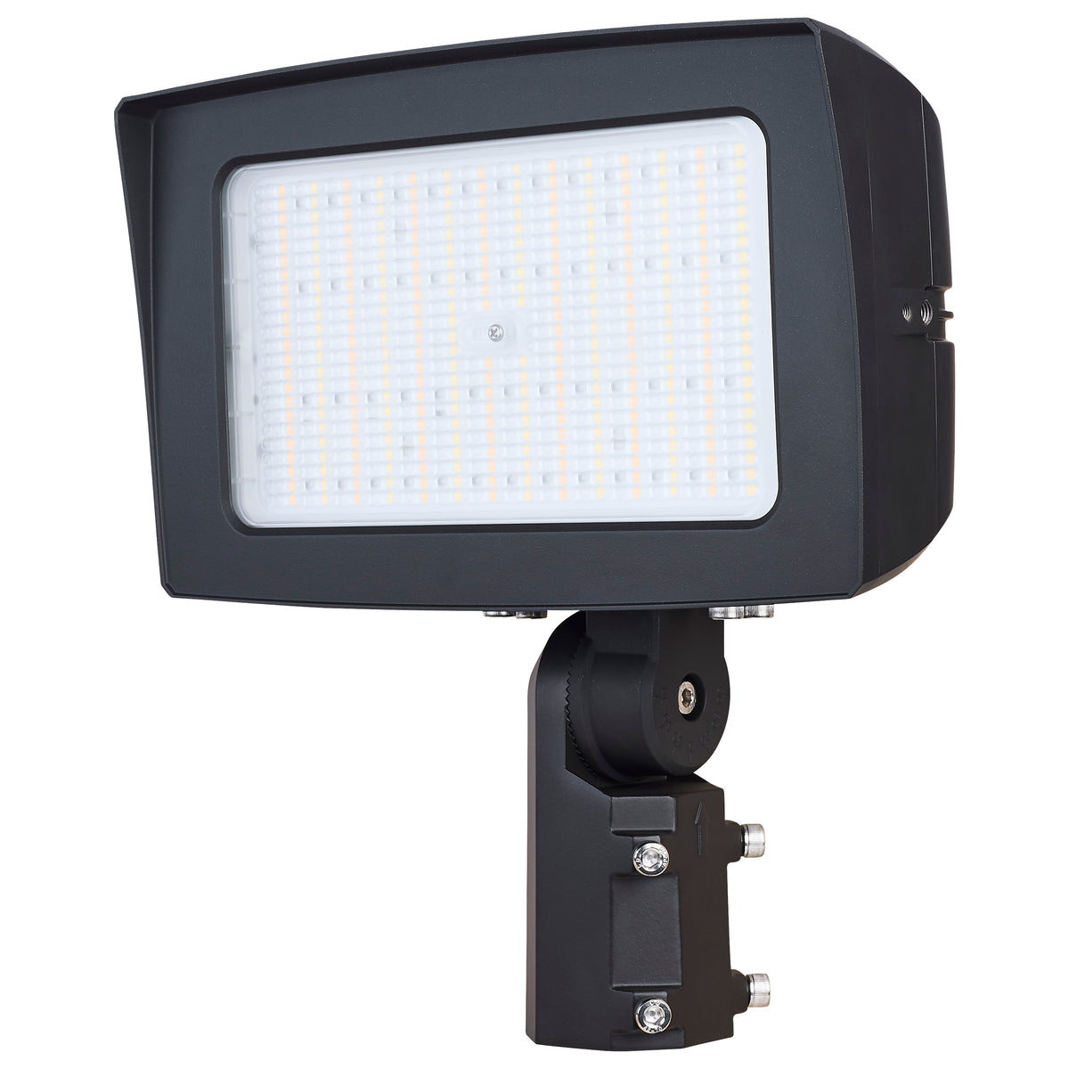 LED Flood Light - 150/125/100 Wattage Selectable - 3K/4K/5K Selectable - Beam Angle Selectable - Bronze Finish - 120-347 Volt