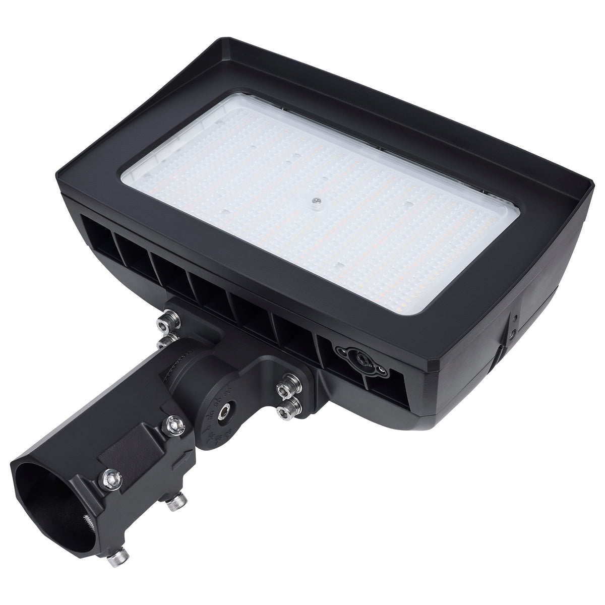 LED Flood Light - 150/125/100 Wattage Selectable - 3K/4K/5K CCT Selectable - Beam Angle Selectable - Bronze Finish - 120-347 Volt
