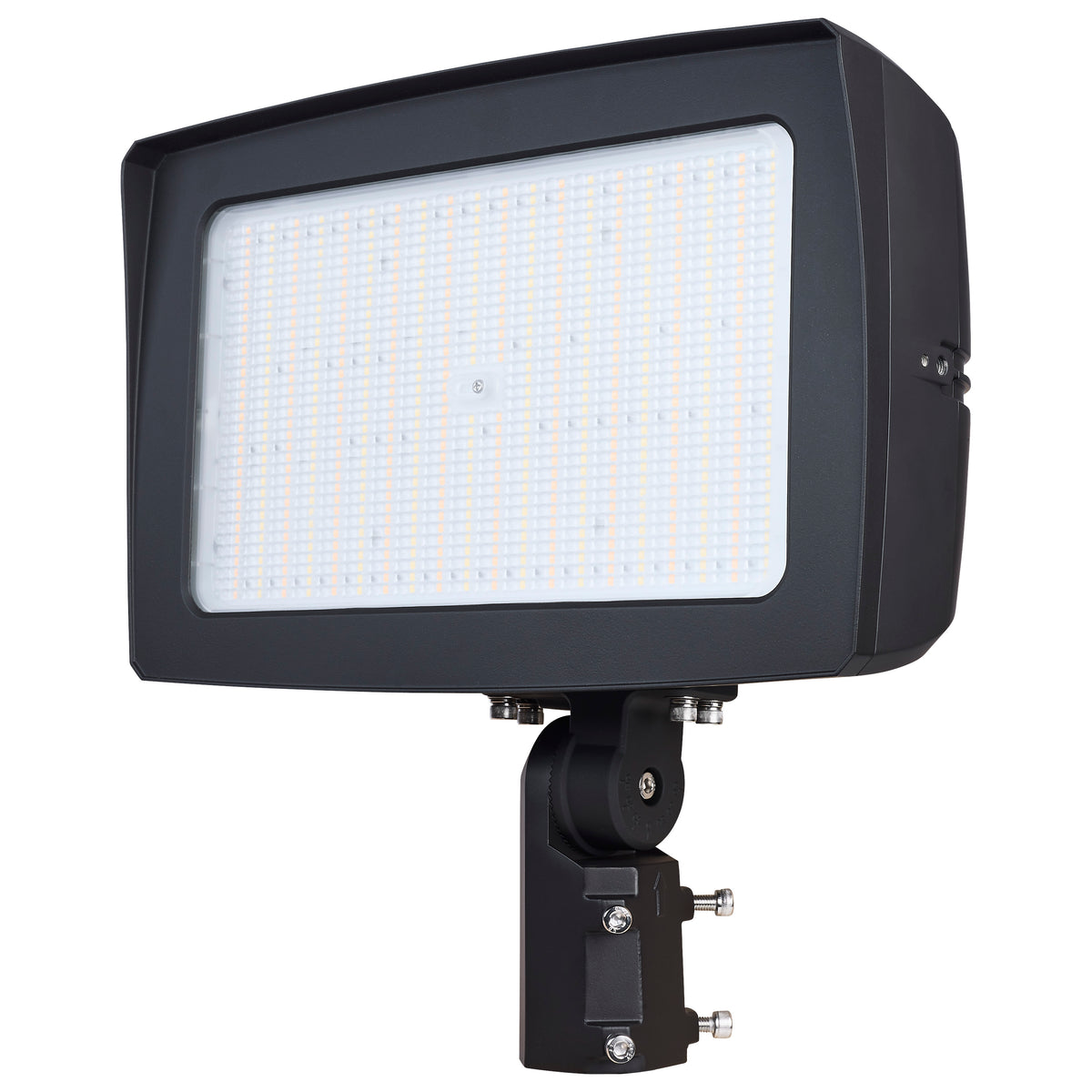 LED Flood Light - 300/250/200 Wattage Selectable - 3K/4K/5K Selectable - Beam Angle Selectable - Bronze Finish - 120-347 Volt