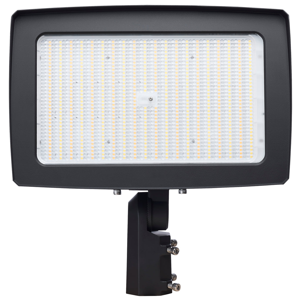 LED Flood Light - 300/250/200 Wattage Selectable - 3K/4K/5K CCT Selectable - Beam Angle Selectable - Bronze Finish - 120-347 Volt