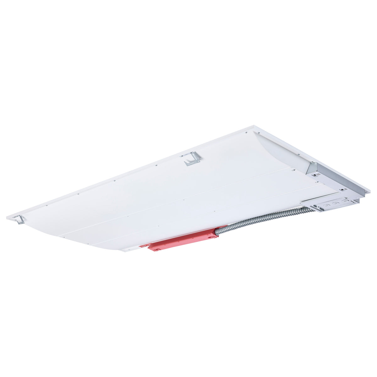 2X4 LED Single Basket Troffer - Emergency Battery - Field Selectable - 120-277 Volt - White Finish