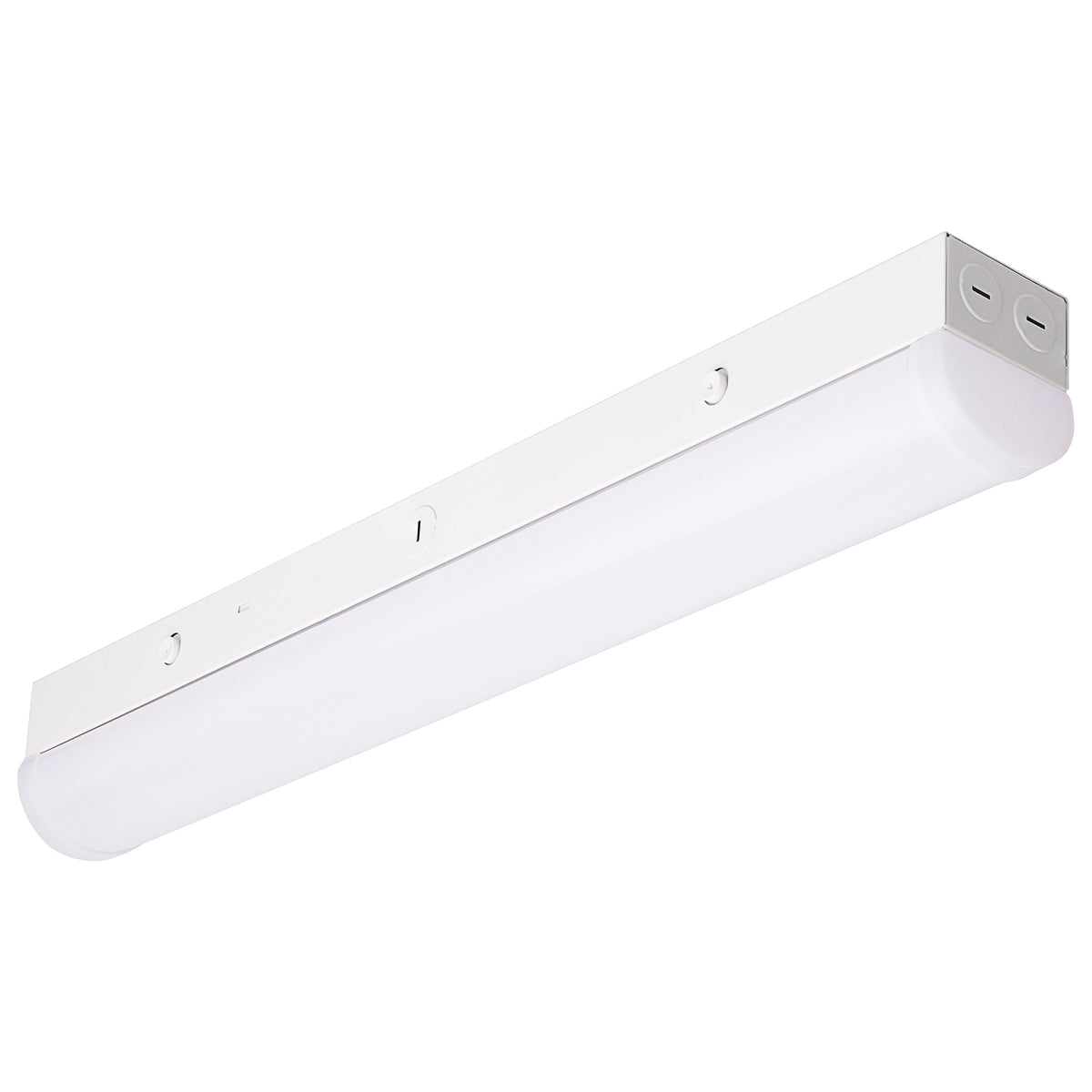 2 Foot LED Linear Strip Light - Field Selectable - With Sensor - White Finish