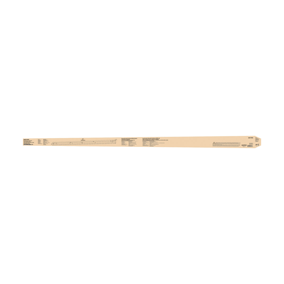 8 ft. LED - Linear Strip Light - Wattage and CCT Selectable - White Finish - Microwave Sensor