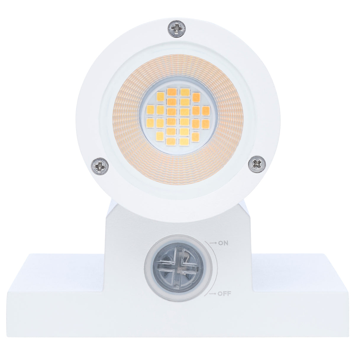 10 Watt - 3K/4K/5K CCT Selectable 1 Light Small Wall Sconce - Up or Down Installation - White Finish - 120-277 Volt