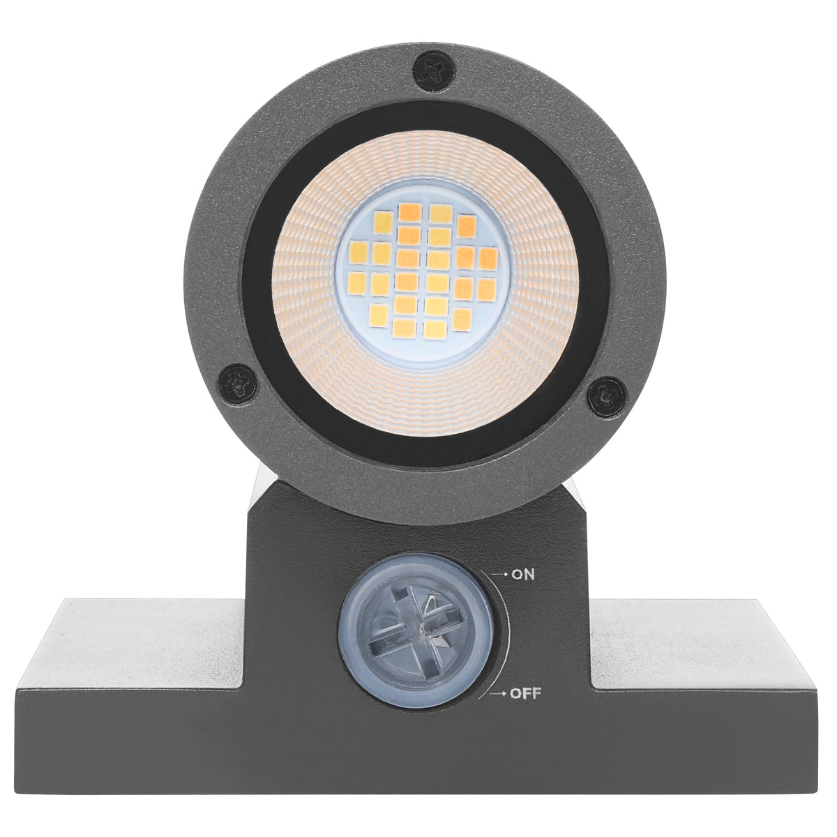 10 Watt - 3K/4K/5K CCT Selectable 1 Light Small Wall Sconce - Up or Down Installation - Black Finish - 120-277 Volt