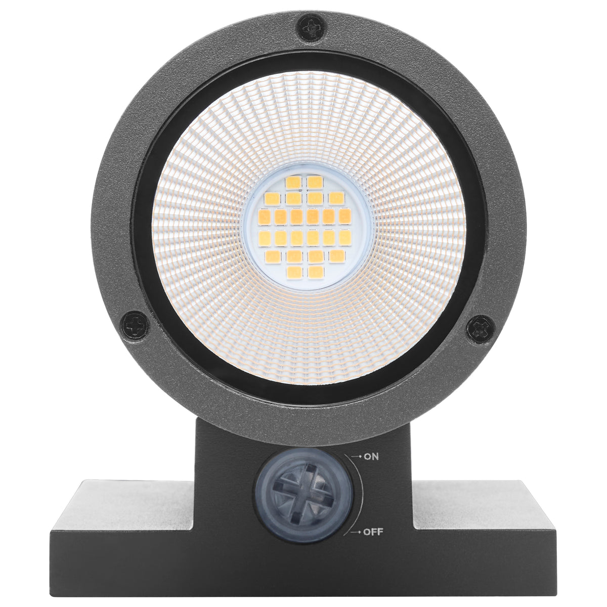 10 Watt - 3K/4K/5K CCT Selectable - 1 Light Medium Wall Sconce - Up or Down Installation - Black Finish - 120-277 Volt