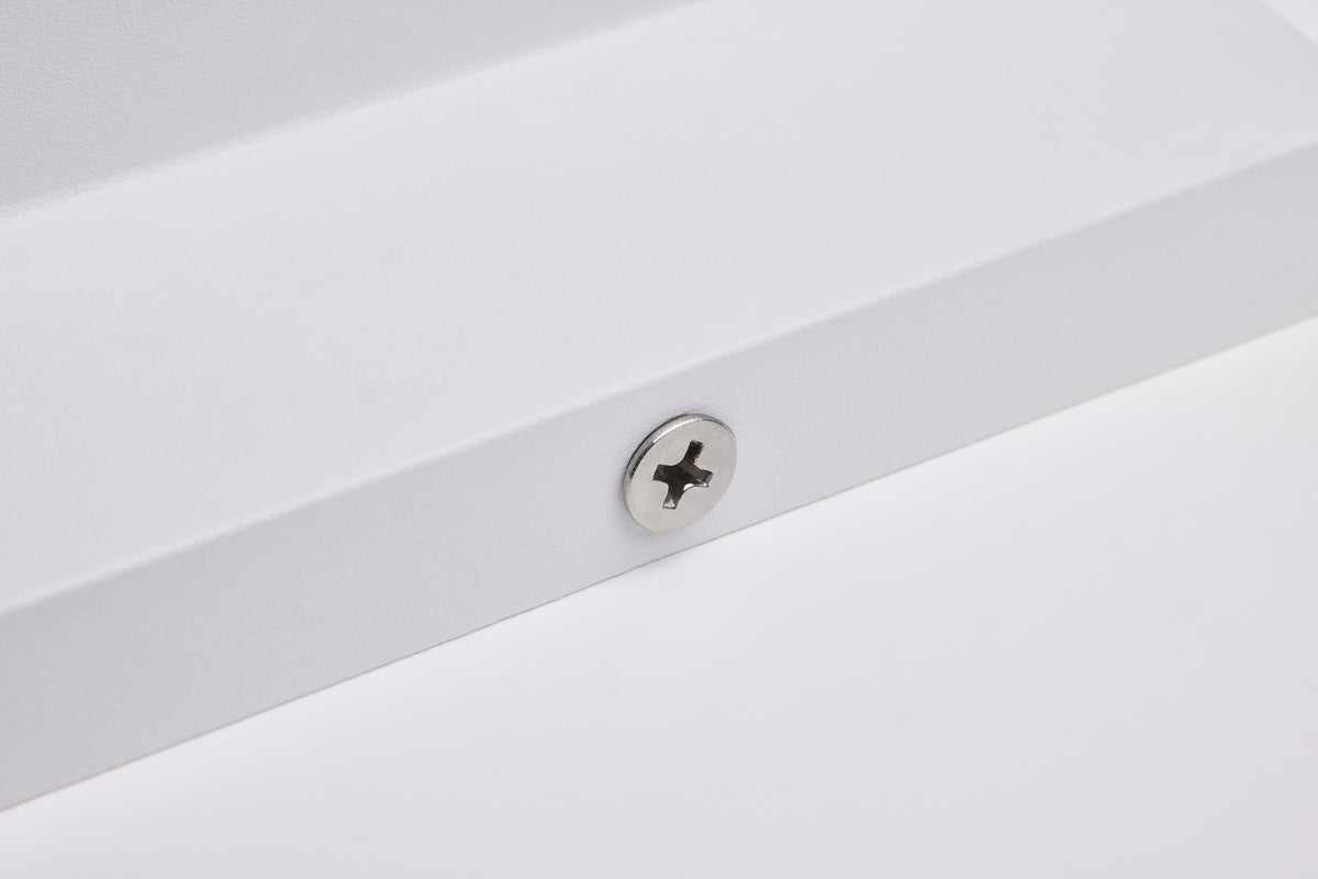 20 Watt - 3K/4K/5K CCT Selectable - 1 Light Large Wall Sconce - Up or Down Installation - White Finish - 120-277 Volt