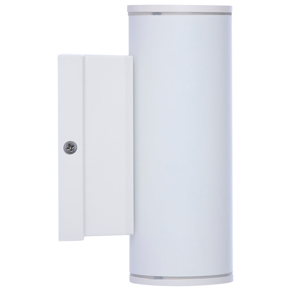 10 Watt - 3K/4K/5K CCT Selectable - 2 Light Small Wall Sconce - Up and Down Installation - White Finish - 120-277 Volt