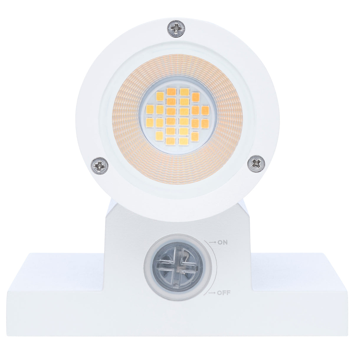 10 Watt - 3K/4K/5K CCT Selectable - 2 Light Small Wall Sconce - Up and Down Installation - White Finish - 120-277 Volt